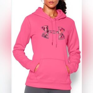 Under Armour Neon Pink Hoodie - Size L